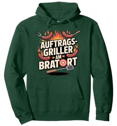 Auftragsgriller Am Bratort Funny BBQ Pullover Hoodie