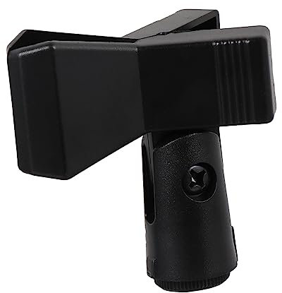 FRCOLOR 3PCS Spring Clip Microphone Holder Durable Mic Mount Clips with Adapter for Secure Attachment and Quick Release Fits Microphones