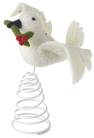 Heaven Sends Weihnachtsbaumspitze aus Filz mit Stechpalme