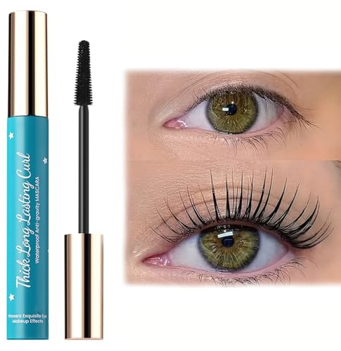 Tubing Mascara Black, Waterproof Mascara | Black Mascara for Older Women, Tubing Mascara Black Volume and Length Waterproof, Hypoallergenic Mascara for Sensitive Eyes