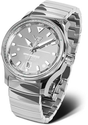 Vostok Europe 592A784 Expedition South Pole Glacier Automatik Herrenuhr 43mm Edelstahl 20 ATM