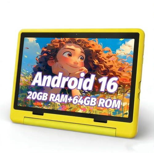 URAO Kids Tablet 7 inch. Android 13 Tablet for Kids 7 inch with Case, 32GB, Parental Control, Dual Camera, WiFi, Gift