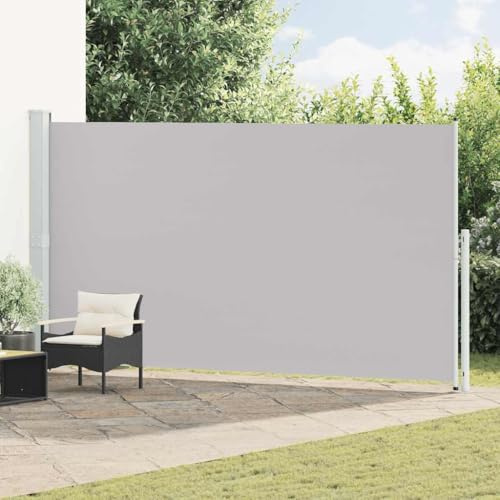 Emmtore Toldo Lateral retráctil para Patio Gris 200x500 cm