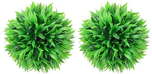 Genérico Bolas de boj Artificial 2 Unidades 30 cm, Flora Artificial Verde,315473