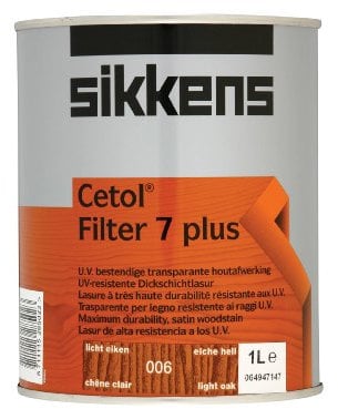 Sikkens Cetol Filter 7 plus lasure 1 litre 006 chêne clair