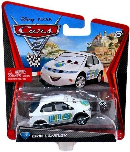 Disney / Pixar CARS 2 Movie 1:55 Die Cast Car Erik Lanely [WGP Starter]
