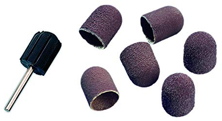 Bausch 1629/T2 Schleifkappenträger 13 mm inkl. 20 Schleifkappen, Hornhautentfernung an Zehen, Fersen und Ballen, Zubehör elektrische Maniküregeräte und Pediküregeräte von PETER BAUSCH, Fußpflege