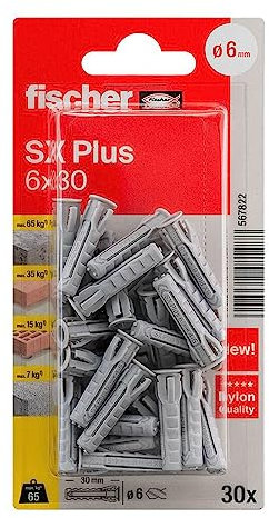 fischer - Blister Sx 6X30 K / (Blister de 30 Uds), 90888