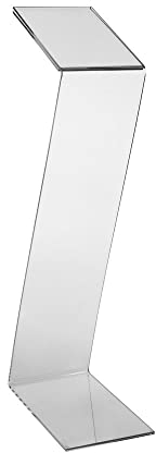 Acrylglas Ausstellungsdisplay Z-Form DIN A4 / Hochformat/Infoständer/Showroomständer/Acrylglasständer/Ideal für Eingangsbereiche, Messen oder Ausstellungen