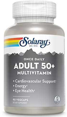 SOLARAY Once Daily Adult 50 Plus Complete Multivitamin, 90 VegCaps