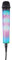 Singing Machine SMM225BK Wired Microphone with LED Flashing Lights & 3 Metre Cord,Black