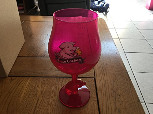 Rince cochon SUPERBE VERRE A BIERE ROUGE 50cl 33cl 25cl NEUF