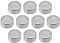 Connex Neodym-Scheibenmagnet - Ø 10 x 5 mm - 10 Stück im praktischen Set - Extra starker Magnet - 3,5 kg Haftkraft - Für Haushalt, Werkstatt & Hobby / Powermagnet / Mini-Magnet / DY7100002