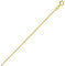 PRINS JEWELS 14 Karat / 585 Gold Feine Rund Ankerkette Breite 0.8 mm Kette Gelbgold - Länge wählbar (45)