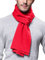 WANYING Winter Herbst Herren Strickschal Wolle Gestrickter Schal Warm Weich Einfach Schick Gentleman - 180 * 30 cm Einfarbig Rot