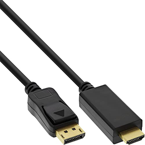 InLine 17181I DisplayPort to HDMI Converter Cable, 4K/60Hz, Black, 1 m