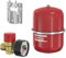 Flamco Kit d'installation avec vanne de sécurité pour vase d'expansion rouge 18L et support mural pour une installation complète France 26054