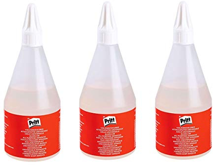 Pritt 3 x Colla multiuso per bricolage gel 205 g trasparente