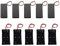 GTIWUNG 5 x 3.7 V 18650 Plastic Battery Holder Storage Box with Wire Leads and Switch + 5 x 18650 Battery Holders (2 Drops)