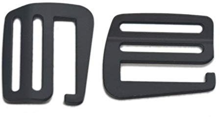 Bluemoona G-Haken, Zinklegierung, Riemen, BH-Schnalle, Anpassung, Bademode, Kleidung, Schwarz, 6 Stück