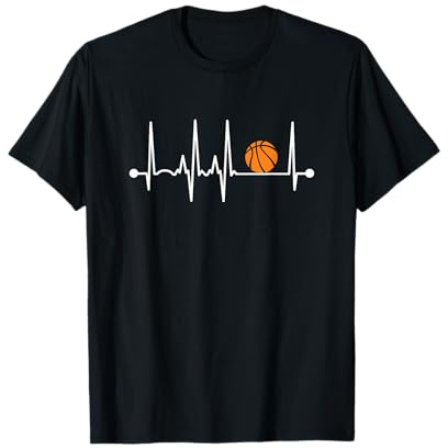 Regali per Allenatori di Basket Heartbeat Maglietta