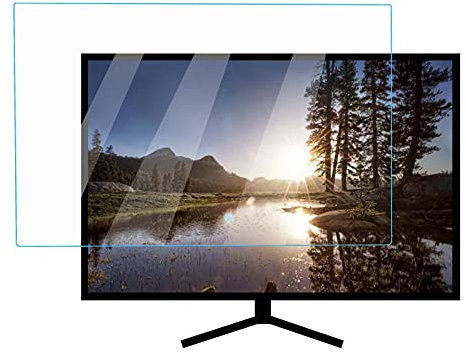 55-58 Inch Matte Tv Blue Light Screen Protector, Matte Anti-glare Film No Bubble Anti-scratch Injury, Relieve Computer Eye Strain, Lcd Display Protector Film, Customizable,Matte-55inch(1221x689MM)