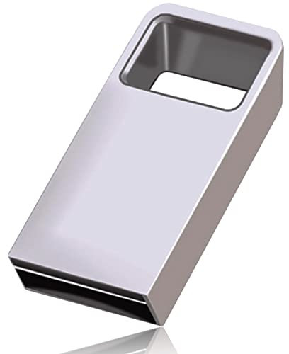 Clé USB-Micro Cle USB 64 GO Métal Pen Drive Mini Clef USB 64 GO Imperméable Clés USB Lots Mémoire Stick USB 2.0 Disque Flash Drive pour PC, TV, Ordinateur, Tablette, Voiture, Lecteur, Portable
