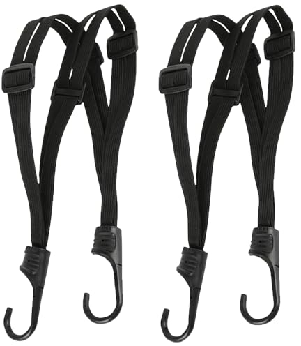 2 PCS Tendeurs Elastique avec Crochets, Étendeur Sangle Bagage Réglables, Sangle Bagage Elastique Tendeur, Filet à Bagages Elastique, Tendeurs Elastique, pour Porte-Bagages, Voitures et Motos