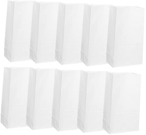 NUSITOU 50 Pcs bolsas de papel para postres bolsas de papel kraft bolsa de regalo de papel sacos papel bolsas de papel para fiestas bolsas de papel de pan personalizado bolsa de pan