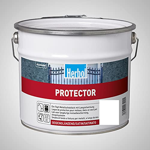Herbol Protector Ein-Topf-Spezialbeschichtung Metallschutzlack 2,5 L Farbwahl, Farbe:RAL 1018 Zinkgelb