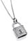 Old English Jewellers 925 Sterling Silver Sparkling CZ Padlock Pendant Necklace 16 18 20 inch (16)