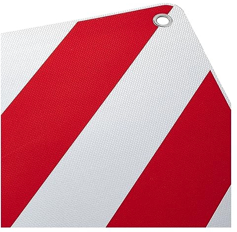 Panneau d'avertissement pour l'Espagne 50 x 50 cm PVC réfléchissant rouge blanc pour porte-vélos