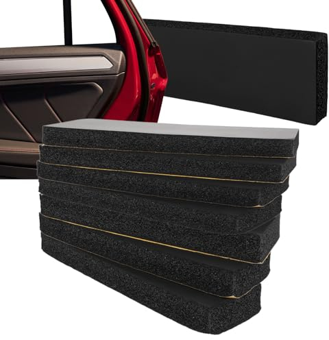 JMIATRY Pack of 8 Universal Fit Garage Wall Protectors, Schwarz, NBR Plastic, Rubber Exterior Finish, Car Door Wall Protection, 300 x 100 x 30 mm