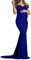 Robe Long Grossesse Chic Et Elegant Manche Courte Col en V Robe à épaules Dénudées Enceinte Pas Cher Robe Maternité Fête Soirée Mariage Cérémonie Shooting Photo (Blue, XL)