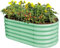 Land Guard Verzinktes Hochbeet, 45,7 cm hoch, 1,2 x 60 cm, verzinktes Pflanzgefäß, Gartenkästen für den Außenbereich, ovales großes Metall-Hochbeet für Gemüse, Limettengrün, 4 x 2 x 1,15 m