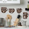 Winhappyhome Coffee Cup English Stickers Decorative Wall Sticker Cafe Bar Home Kitchen Decoration Decals