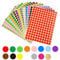 2880 Stück Klebepunkte, Aufkleber Rund, Bunte Klebepunkte, 15 Farben Aufkleber Punkte, 10mm Runde Punktaufkleber, Markierungspunkte Farbig, Klebe Punkte Klein, Dot Stickers für Büro, Zuhause, Schule