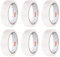 ANSIO Cellotape Clear Packing Tape 24mm x 50m - Pack of 6 Transparent Sticky Tape for Easy, Secure Packaging