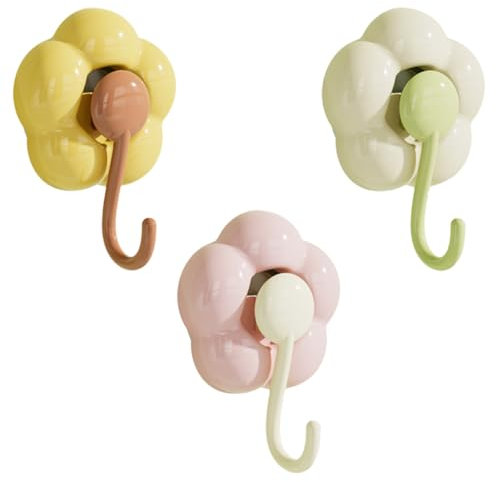 Embhlitfe 3 Paquets De Crochets à Ventouses Pour Fleurs Crochets Sans Trace Pour La Cuisine Crochets à Ventouses Pour Fenêtres Adhésif Sans Trace Pour La Cuisine La Salle De Bain Le Carrelage