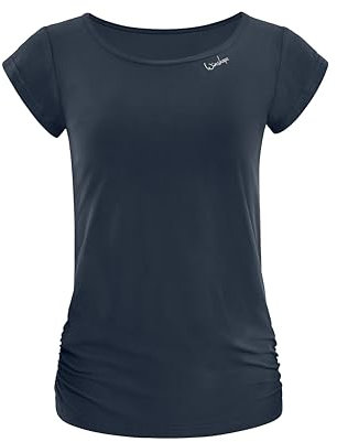 Winshape Damen Functional Light and Soft Kurzarmshirt Aet130ls, Ultra Style T-Shirt, Anthrazit, XL EU