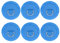 PATIKIL 4.3 Paddle Board D Rings, 6 Pcs Stainless Steel D-Ring PVC Patch Pad No Glue Include for Raft Kayak Inflatable Boat Surfboard, Blue