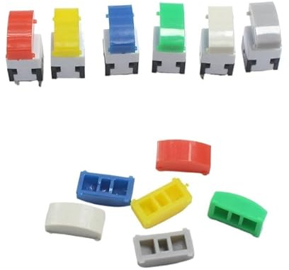 10pcs (onlyc cap )A02 Tactile Push Button Switch Cap Fit 8 * 8mm Self-locking Switchs(Red)