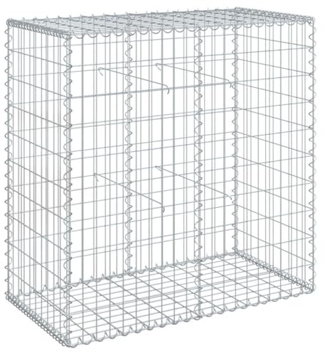 Makastle Lit Surélevé à Gabion Métal Galvanisé, Gabion pour Pierre, Cage en Métal, Panier à Pierre, Lit Surélevé à Gabion Jardinière à Gabion, Décoration de Jardin, 100x50x100 cm