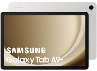 Samsung Galaxy Tab A9+ Tablet Android, 64 GB di archiviazione, grande schermo da 11, Wi-Fi, argento (Reacondicionado)