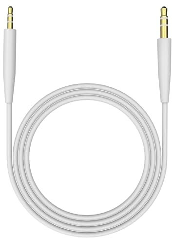 Cable auxiliar de 3,5 mm - 2,5 mm, cable de repuesto para auriculares Bose QC 35 / QC35 II / QC25 / OE2-1,5 M/blanco
