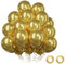 Luftballons Gold, 52 Stück Metallic Gold Ballons Latex Luftballons Balloon Girlande Gold Helium Ballons Set, Goldene Luftballons Geburtstags Babyparty Hochzeit Party Deko Goldene Hochzeit Deko,12 Zoll