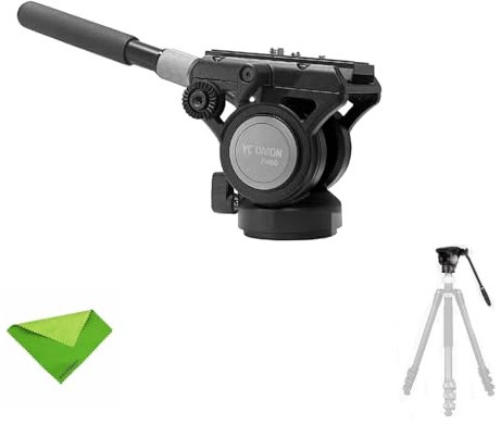 YC Onion FH60 60mm Fluid Head for Tripods for Pineta Pro Monopod, for Microfilm, Wedding, Event/Conference Shooting