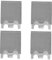 Holibanna 4pcs Fridge Replacement Shelf Clip Fridge Holder Bracket for Refrigerator Mini Accessory for Shelves