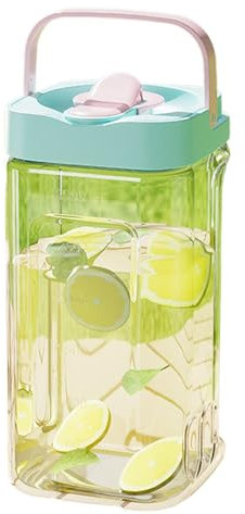 Fridge Water Dispenser, 3,5 l Refrigerator Jug with, Leakproof Water Pitcher, Large Capacity Drink with Spout for Iced Tea, Juice, Milk and Beverages, 12,4 x 5,12 x 5,12 pulgadas