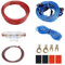 Cable Ampli Voiture, HOVCEH 10GA Kit Cablage Ampli Voiture, 800W Cable RCA Caisson de Basse, 4.5 m Kit Amplificateurs de Puissance Audio de Voiture